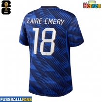 Frankreich Warren Zaire-Emery #18 Heimtrikot EM 2024 Kurzarm